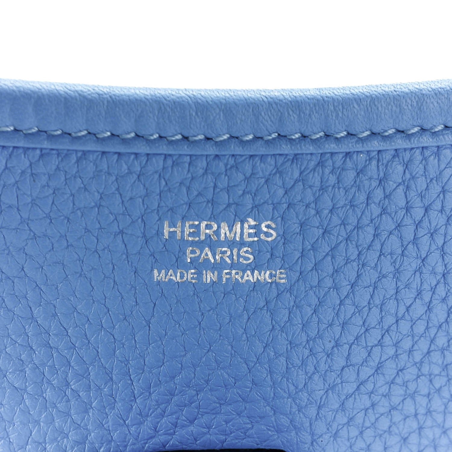Hermes Taurillon Clemence Evelyne III PM Bleu Paradis 6 of 11