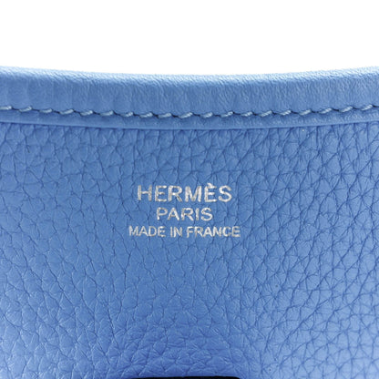 Hermes Taurillon Clemence Evelyne III PM Bleu Paradis 6 of 11