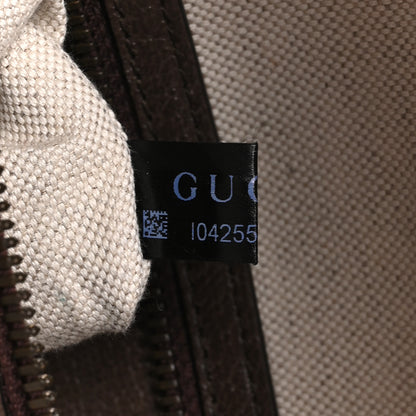 Gucci GG Supreme Monogram Textured Dollar Calfskin Web Small Ophidia Day Backpack Beige Ebony Fluorescent Fuchsia 5 of 11