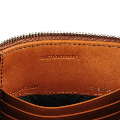 Burberry Mega Check Peyton Crossbody Clutch Bag Saddle Brown 6 of 7