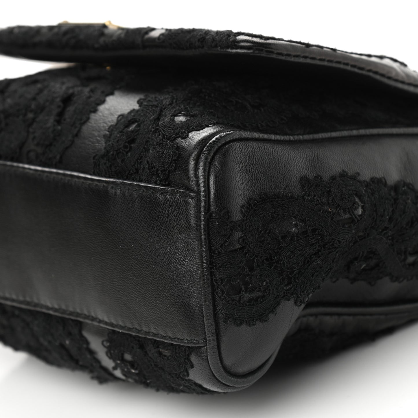 Lace Miss Charles Evening Bag Black
