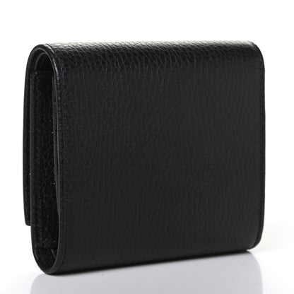 Gucci Dollar Calfskin Medium GG Marmont Wallet Black 2 of 4