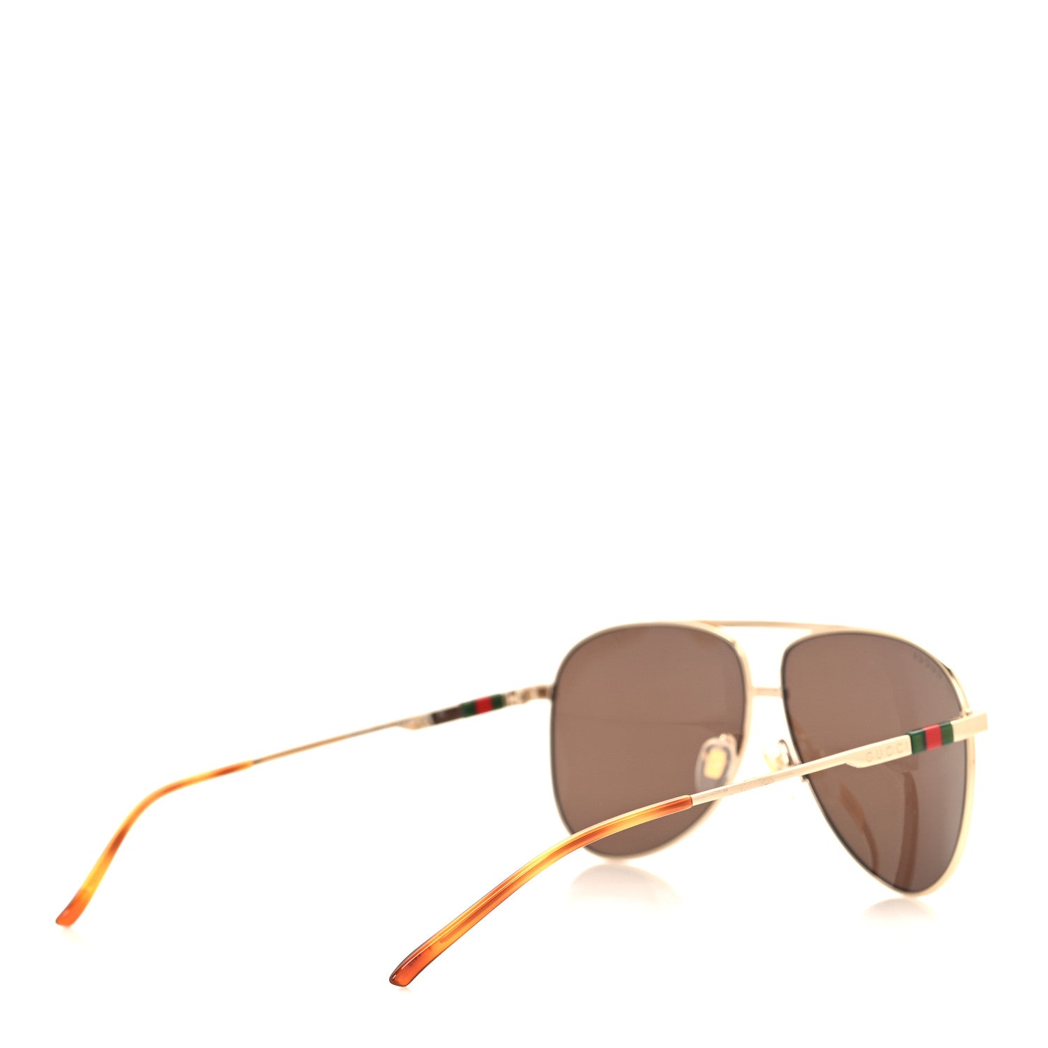 Gucci Web Aviator Sunglasses GG1677S Gold 4 of 8