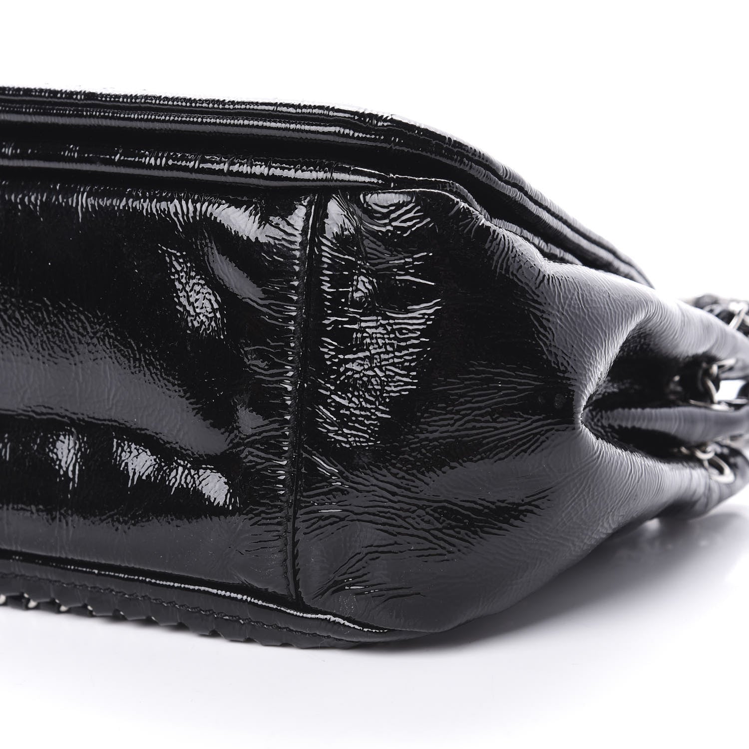 Chanel Patent Luxe Ligne Flap Black 10 of 13
