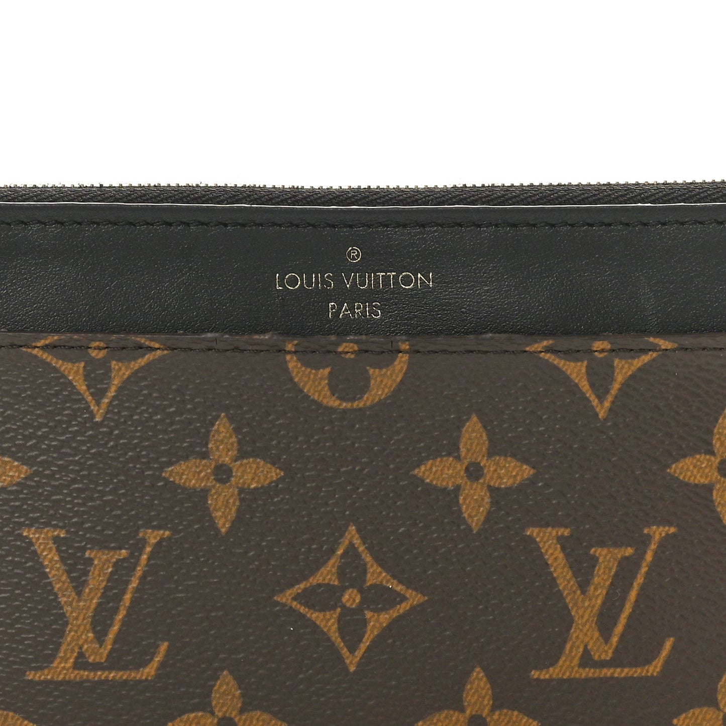 Monogram Slim Purse Black