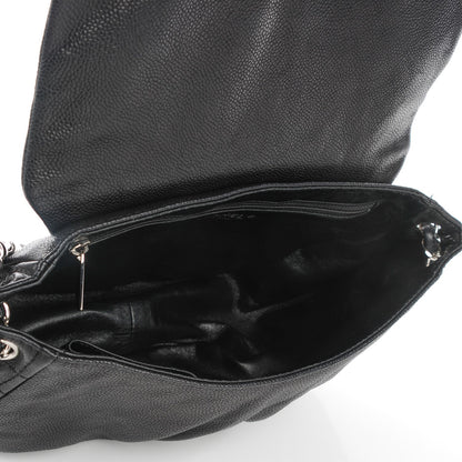 Chanel Caviar Half Moon Wallet On Chain WOC Black 5 of 7