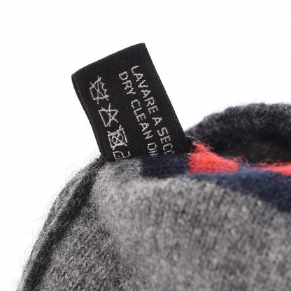 Gucci Wool Cashmere GG Monogram Web Arwin Beanie Hat Grey 5 of 5