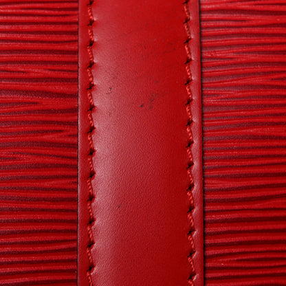 Louis Vuitton Epi Keepall 55 Castillan Red 12 of 15