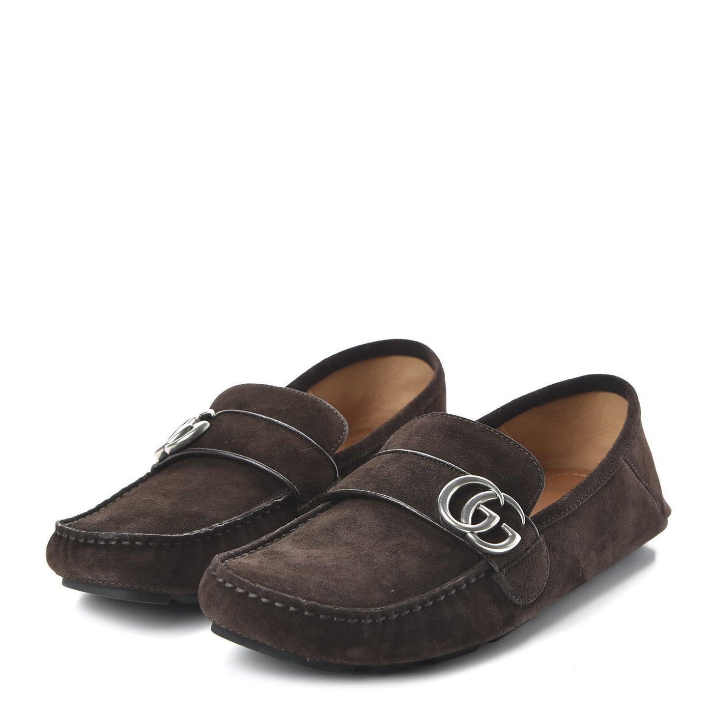 Suede Mens Driver Queen Loafers 8.5 Cocoa