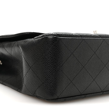Chanel Caviar Quilted Jumbo Single Flap Black 9 of 11