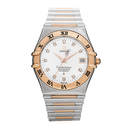 Omega Stainless Steel 18K Red Gold Diamond 35mm Constellation Co-Axial Automatic Watch 111.20.36.20.52.001 1 of 4