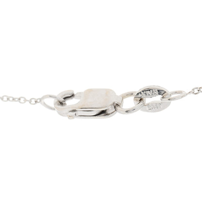 Roberto Coin 18K White Gold Diamond Blue Sapphire Hamsa Pendant Necklace 4 of 6