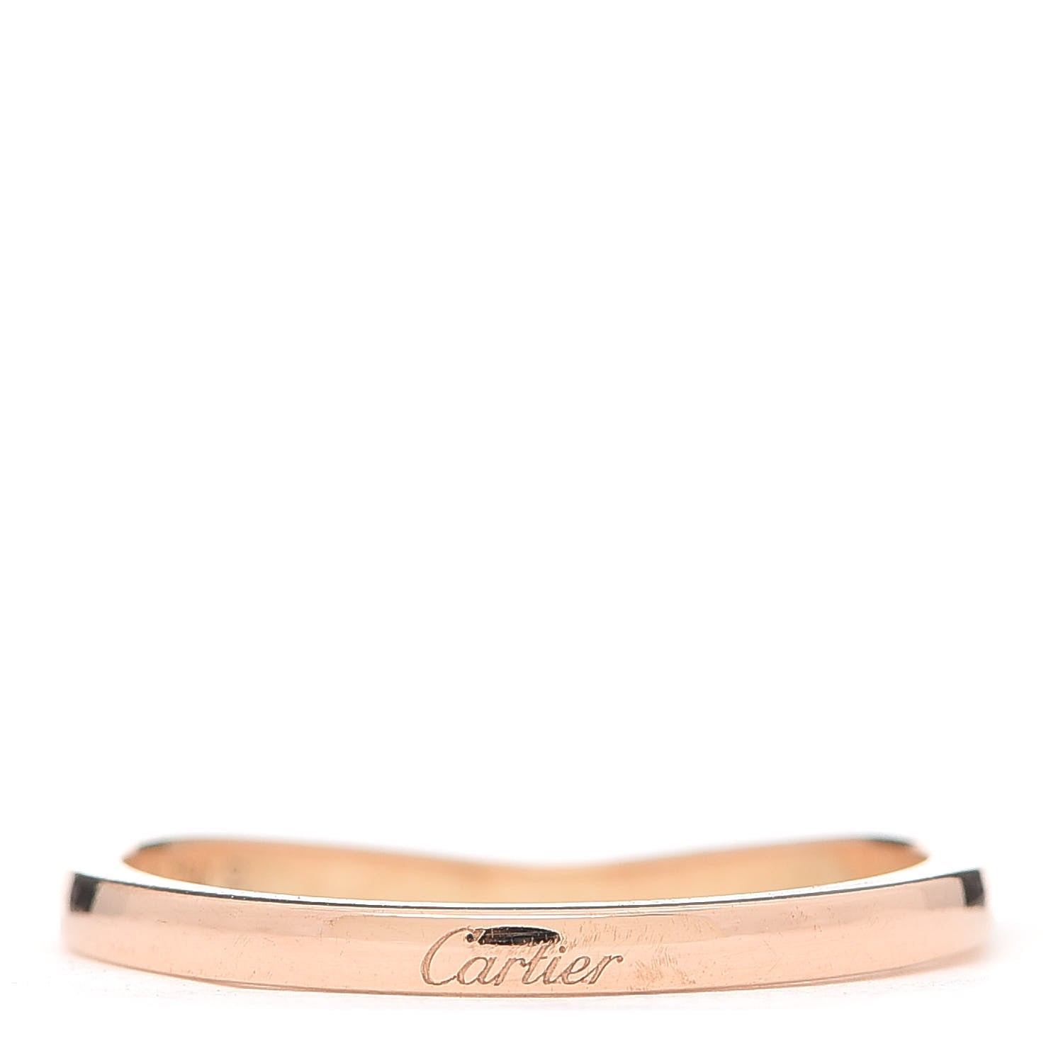 Cartier 18K Pink Gold Ballerine Wedding Band Ring 58 8.5 3 of 4