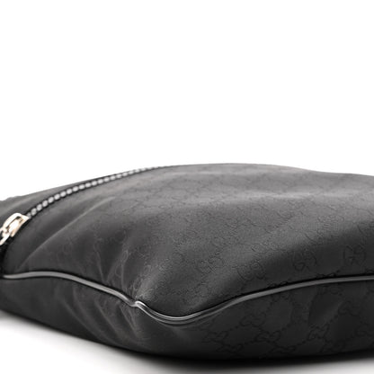 Gucci Nylon Monogram Medium Flat Messenger Bag Black 8 of 10