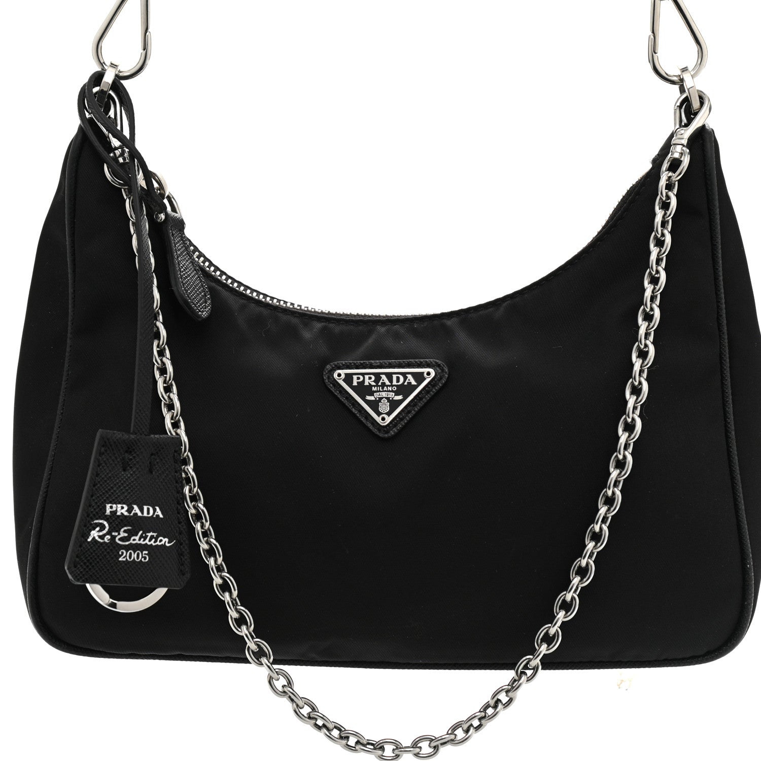 Prada Nylon Re-Edition 2005 Shoulder Bag Black 8 of 9