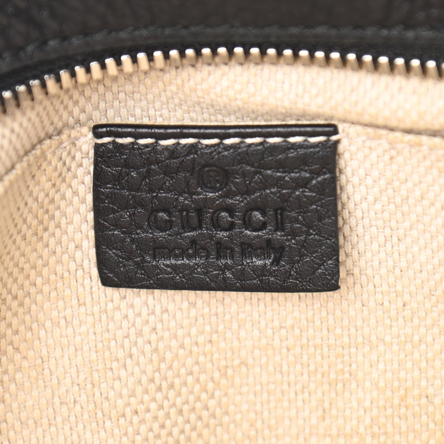 Gucci Pebbled Calfskin Studded Small Soho Disco Bag Black 8 of 14