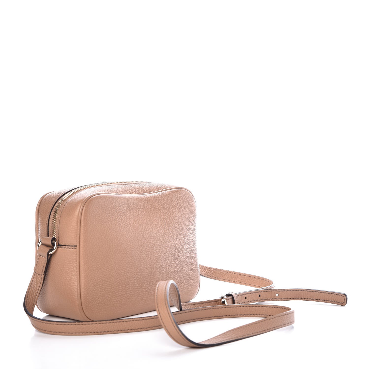 Gucci Pebbled Calfskin Small Soho Disco Bag Camelia 3 of 7