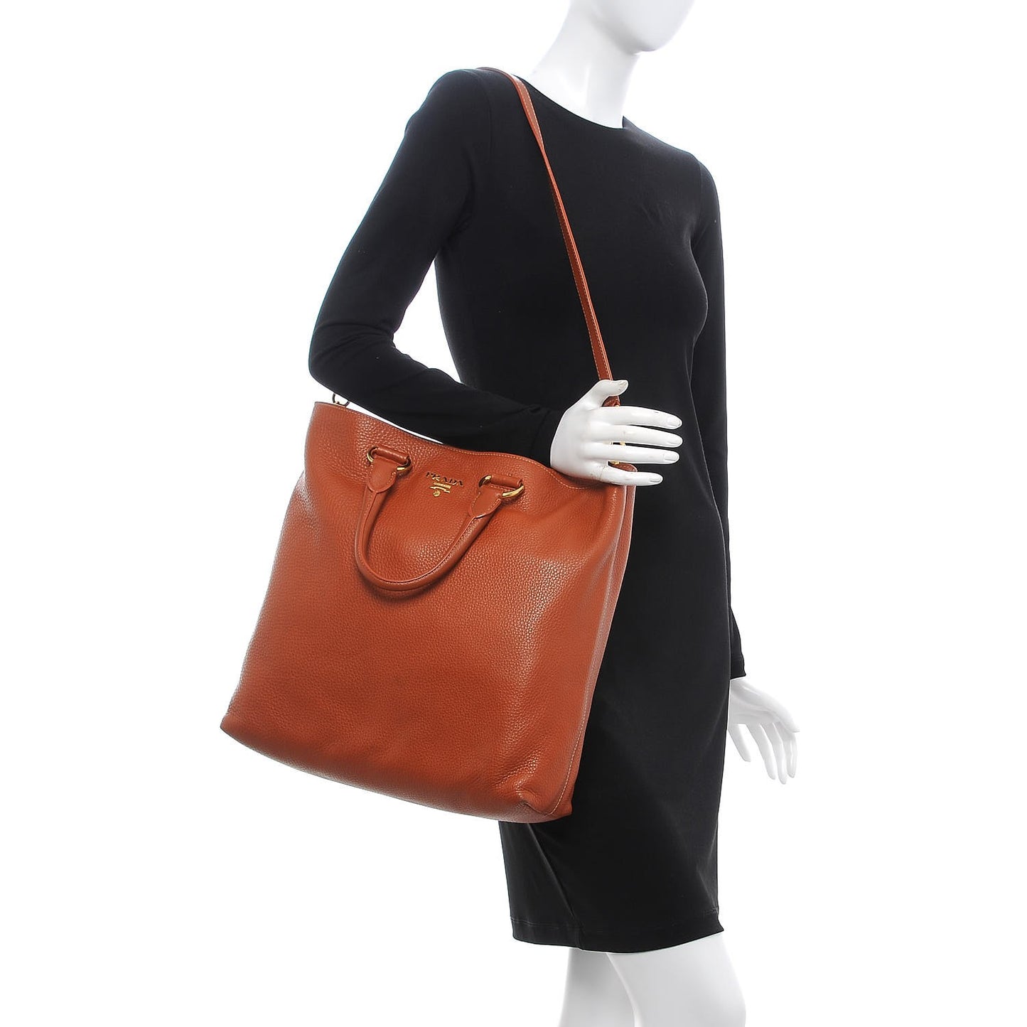 Vitello Daino Tote Caramel