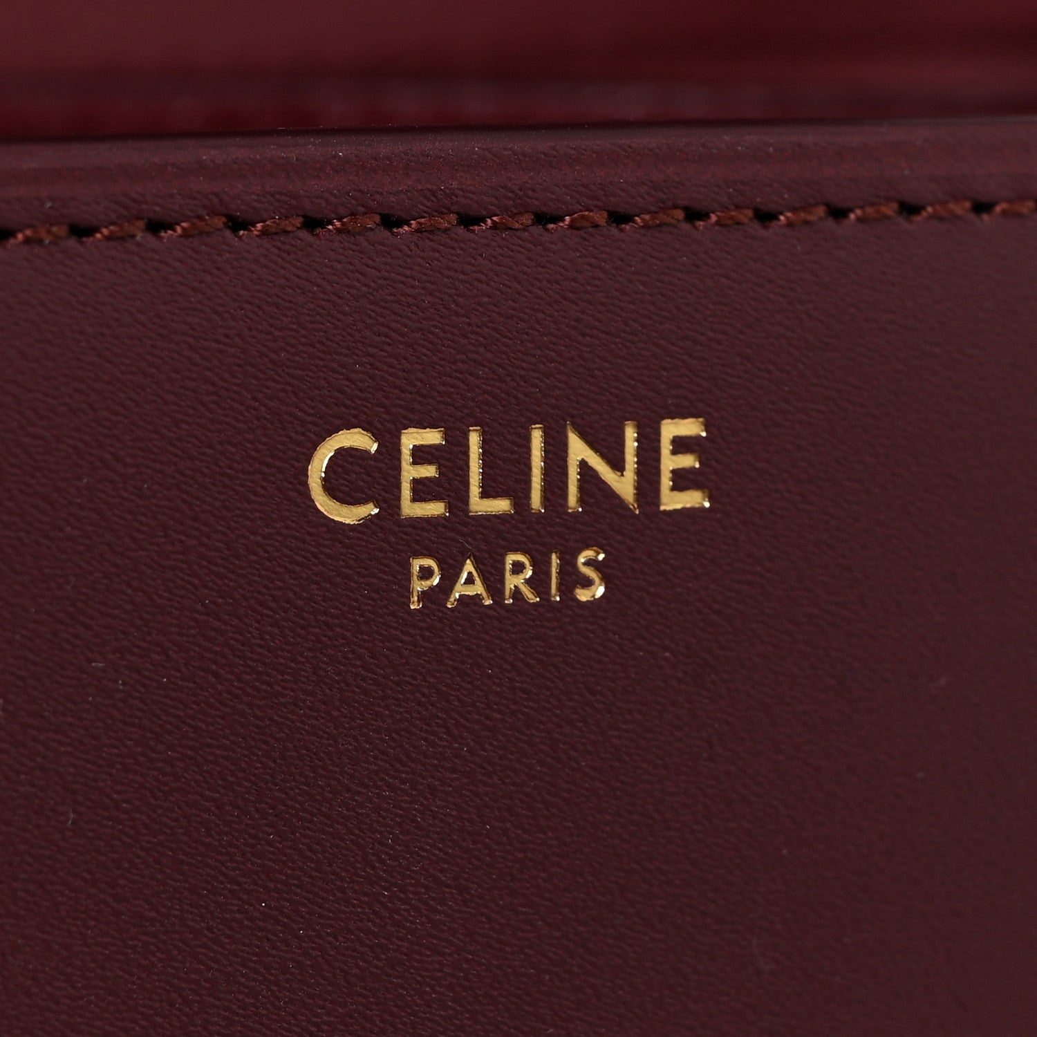 Celine Box Calfskin Small Classic Box Flap Bag Burgundy 8 of 17