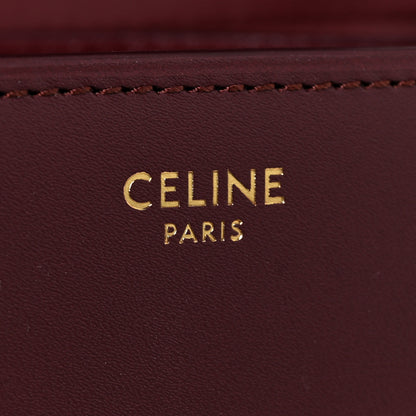 Celine Box Calfskin Small Classic Box Flap Bag Burgundy 8 of 17