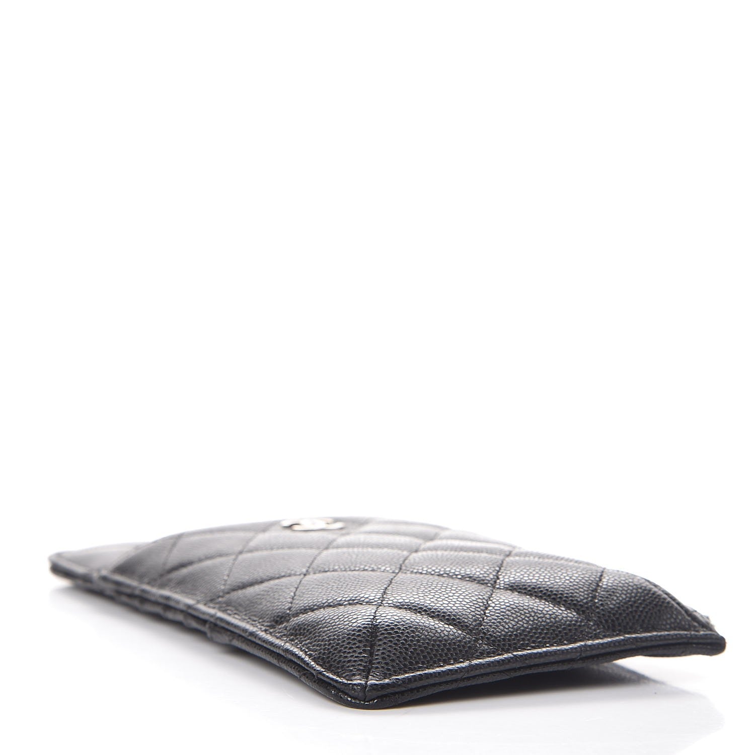 Chanel Caviar Quilted Classic Flat Wallet Pouch Black 4 of 8