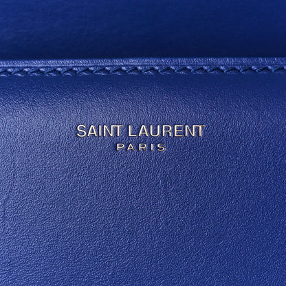 Saint Laurent Smooth Calfskin Carre Satchel Royal Blue 8 of 15