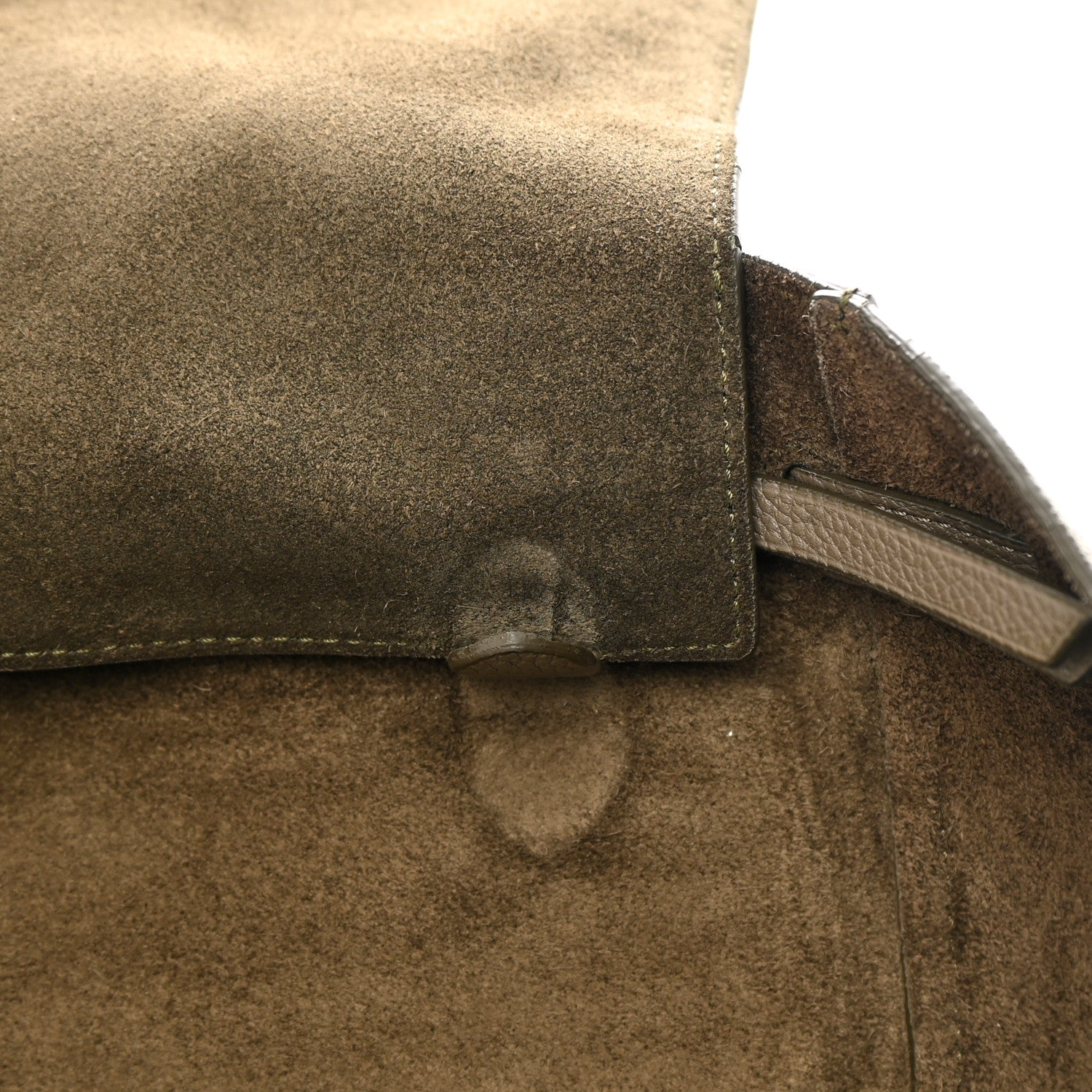 Celine Soft Grained Calfskin Small Belt Cabas Phantom Taupe 12 of 16