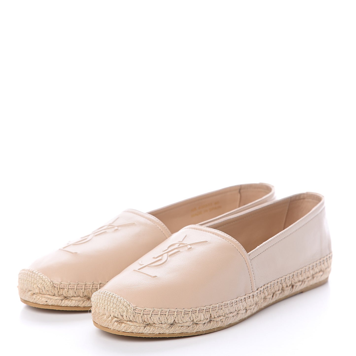 Lambskin Monogram Espadrilles 40 Nude