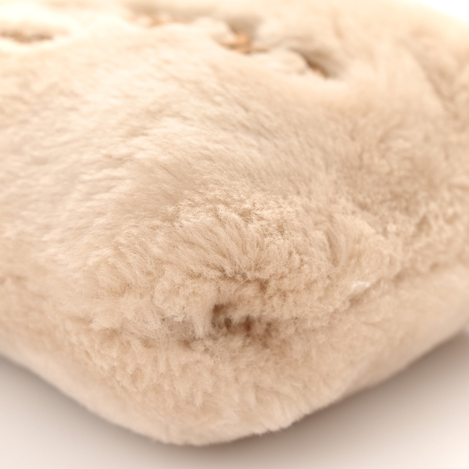 Jimmy Choo Faux Fur Callie Shoulder Bag Beige 9 of 9