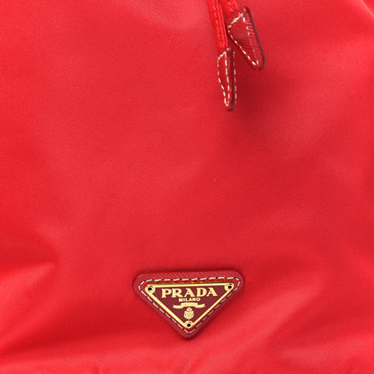 Prada Tessuto Nylon Vela Drawstring Pouch Rosso 8 of 10
