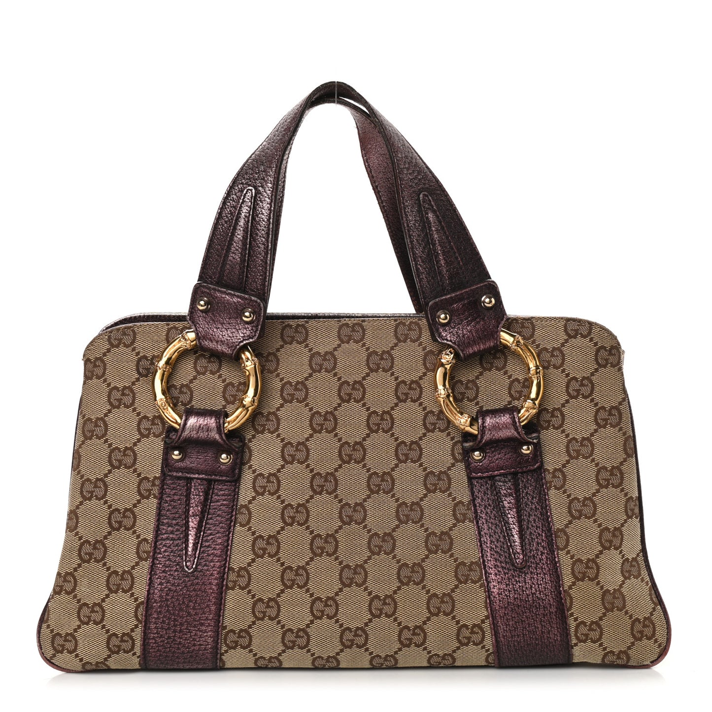 Monogram Small Bamboo Tote Bronze