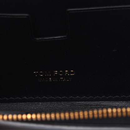 Tom Ford Metallic Calfskin Key Pouch Silver 6 of 9