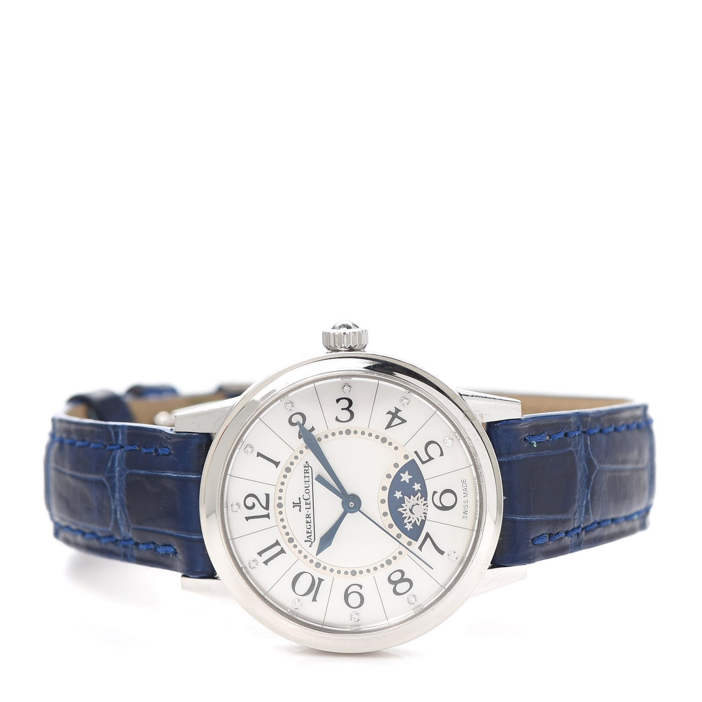 Stainless Steel Alligator Diamond Mother of Pearl 29mm Rendez Vous Automatic Watch Q3468410
