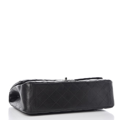 Chanel Lambskin Quilted Maxi Single Flap Black 7 of 10