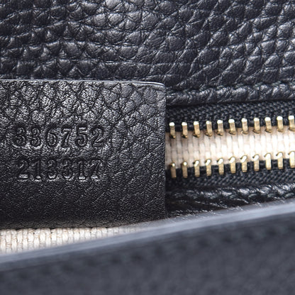 Gucci Pebbled Calfskin Medium Soho Flap Crossbody Black 7 of 10