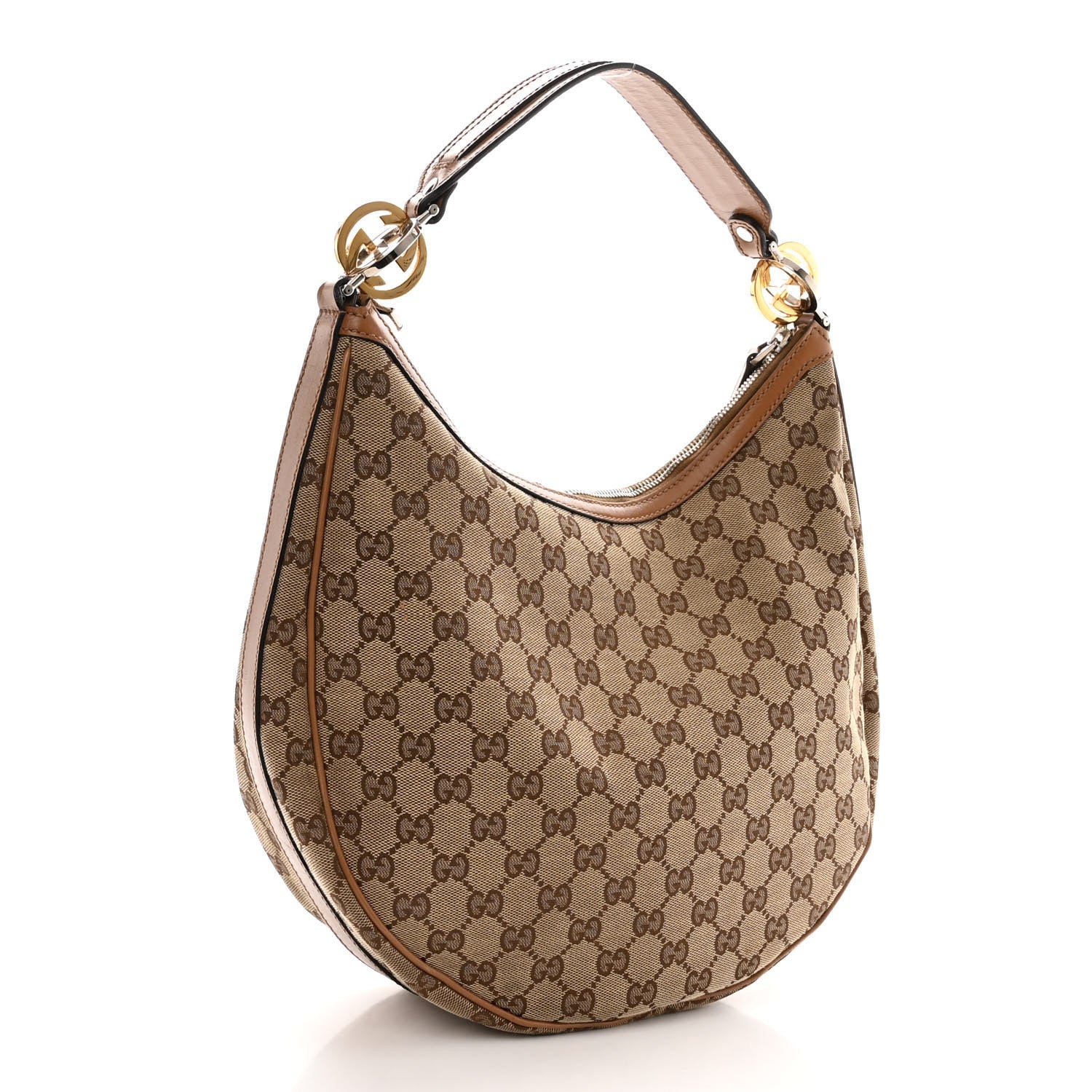 Gucci Monogram GG Twins Hobo Tan 3 of 11