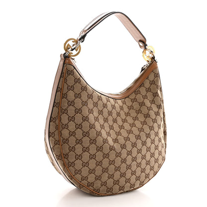 Gucci Monogram GG Twins Hobo Tan 3 of 11