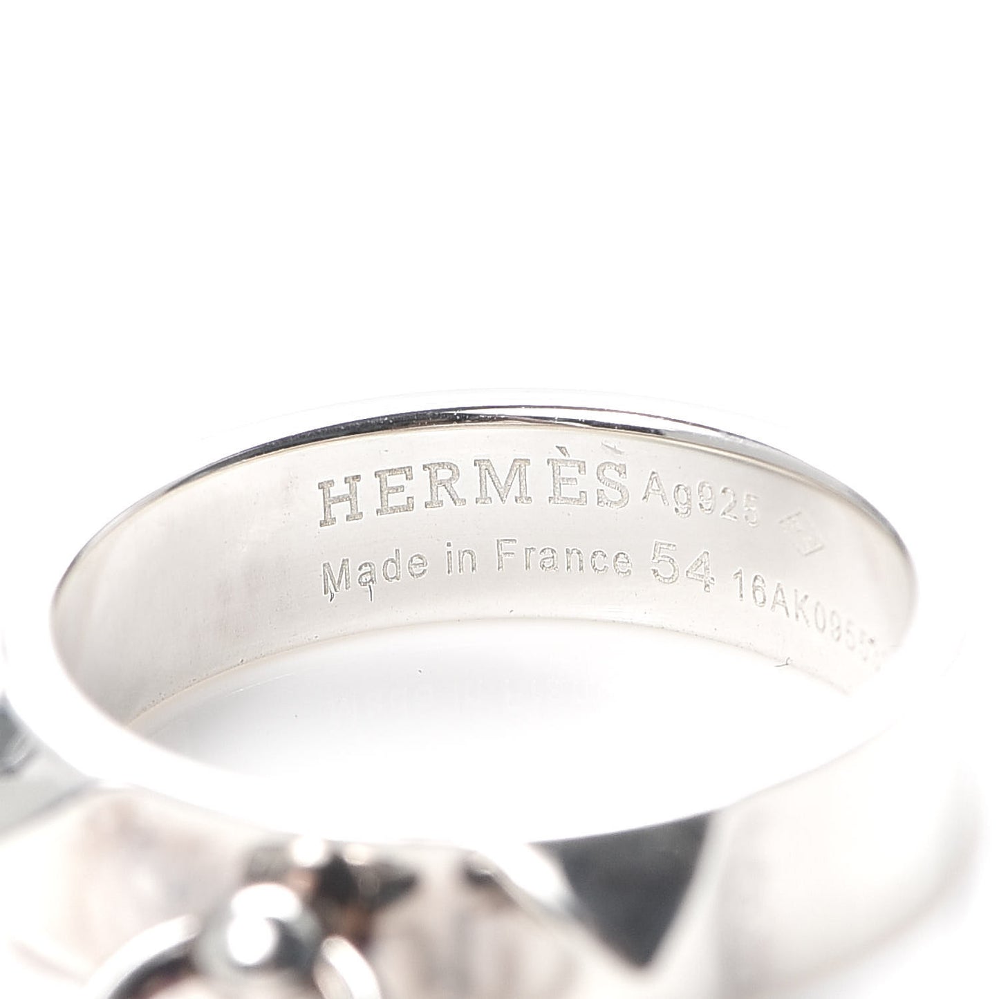 Sterling Silver PM Collier De Chien Ring 54 6.75