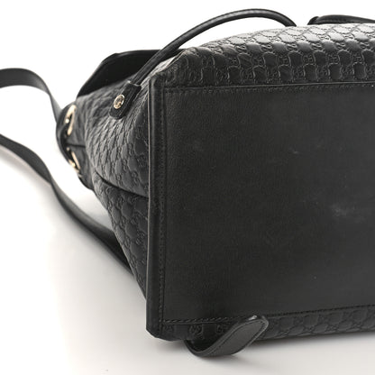 Gucci Microguccissima Drawstring Backpack Black 8 of 15