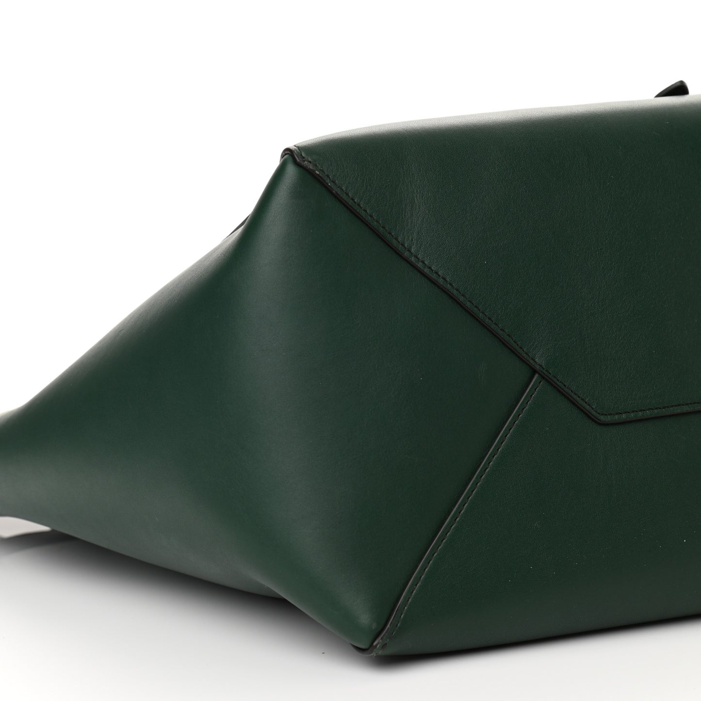 Smooth Calfskin Small Belt Cabas Phantom Dark Green