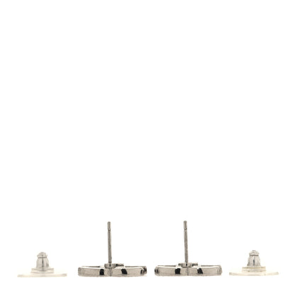 Chanel Crystal CC Earrings Silver 3 of 5