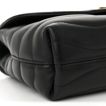 Louis Vuitton Calfskin LV New Wave Chain Bag Black 9 of 10