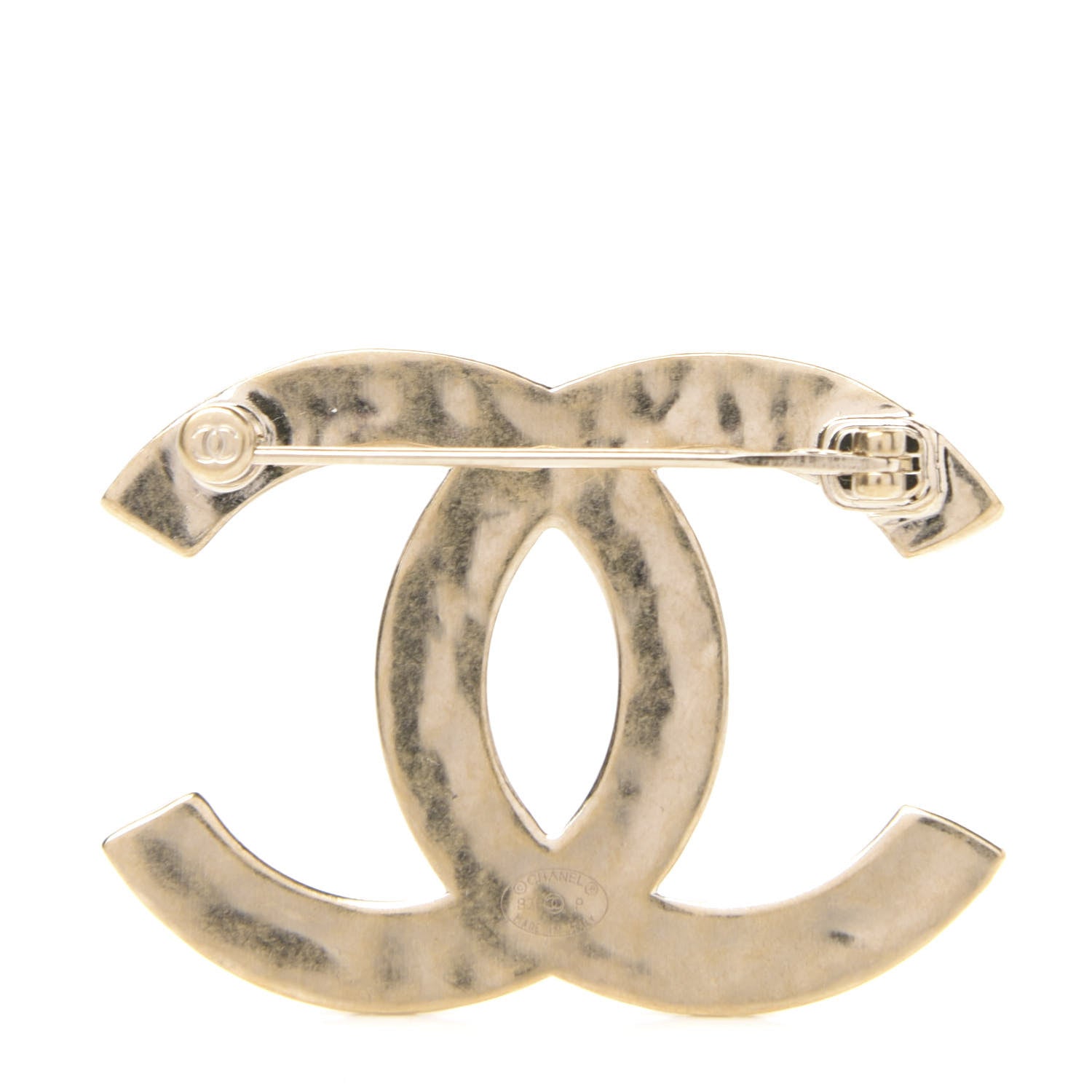 Chanel Metal CC Diamond Quilted Brooch Light Gold 3 of 5