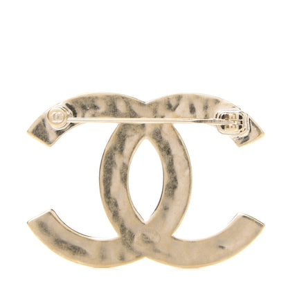 Chanel Metal CC Diamond Quilted Brooch Light Gold 3 of 5