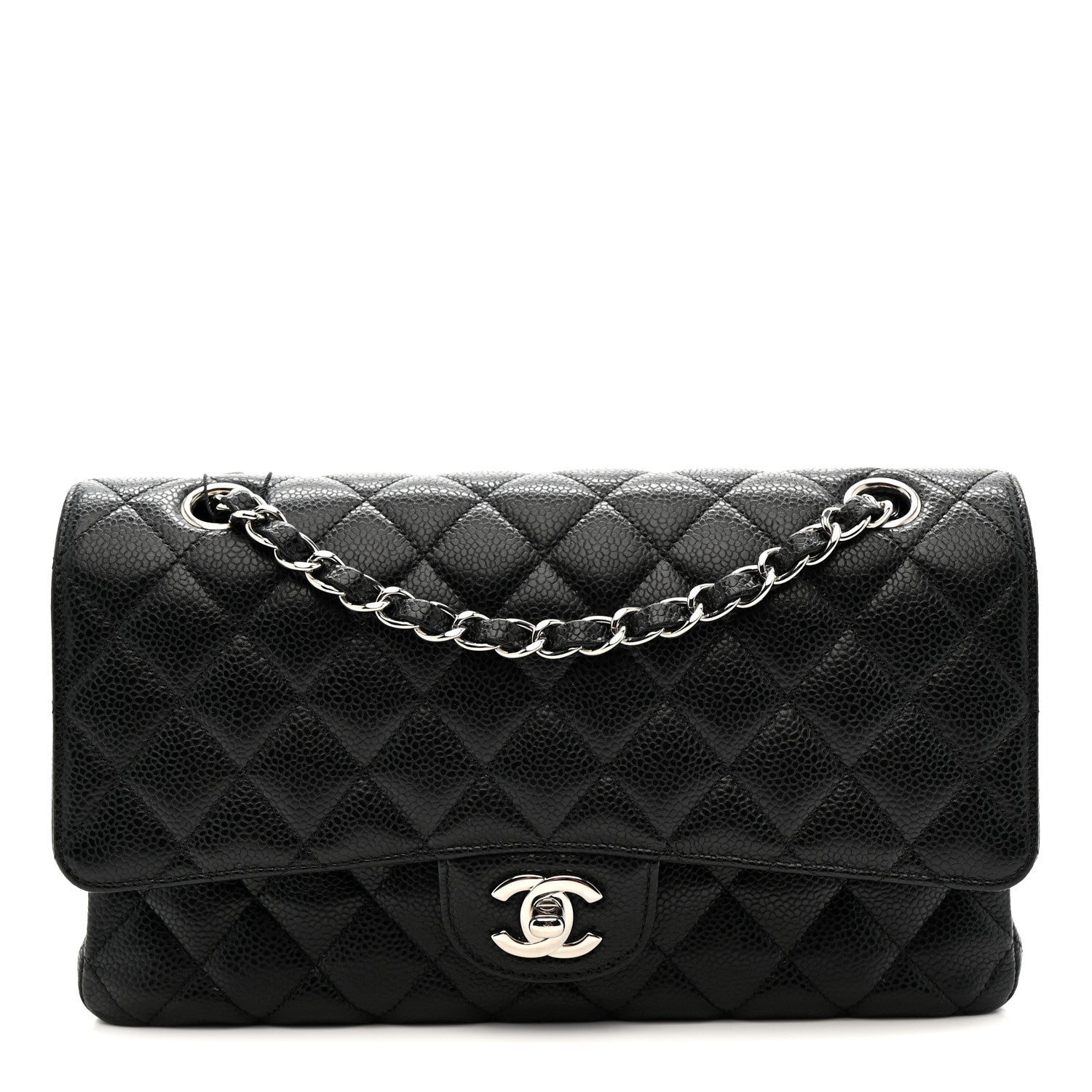 Chanel Caviar Quilted Medium Double Flap Black 2 of 19