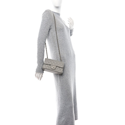 Chanel Caviar Quilted Mini Rectangular Flap Light Grey 2 of 13