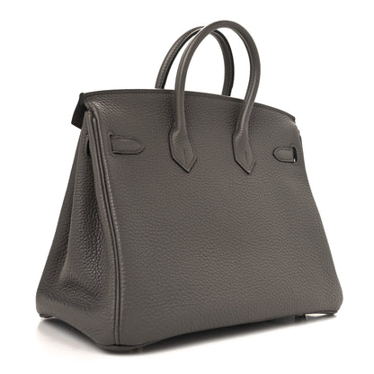 Hermes Togo Birkin 25 Etain 3 of 16