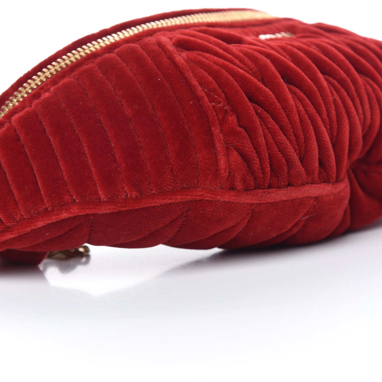 Velluto Matelasse Rider Belt Bag Cherry
