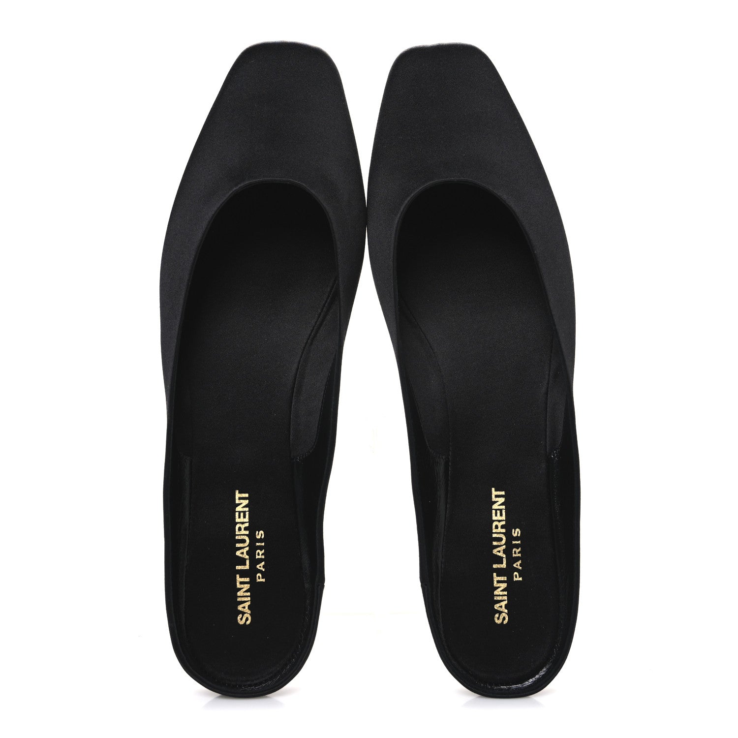 Saint Laurent Crepe Satin Lido Slip On Mule 41.5 Black 2 of 9