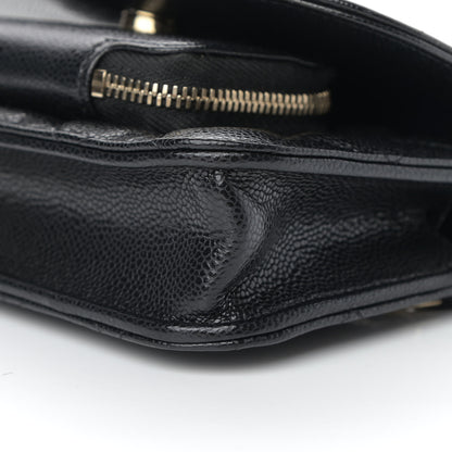 Chanel Caviar Quilted Business Affinity Clutch With Chain Black 11 of 12